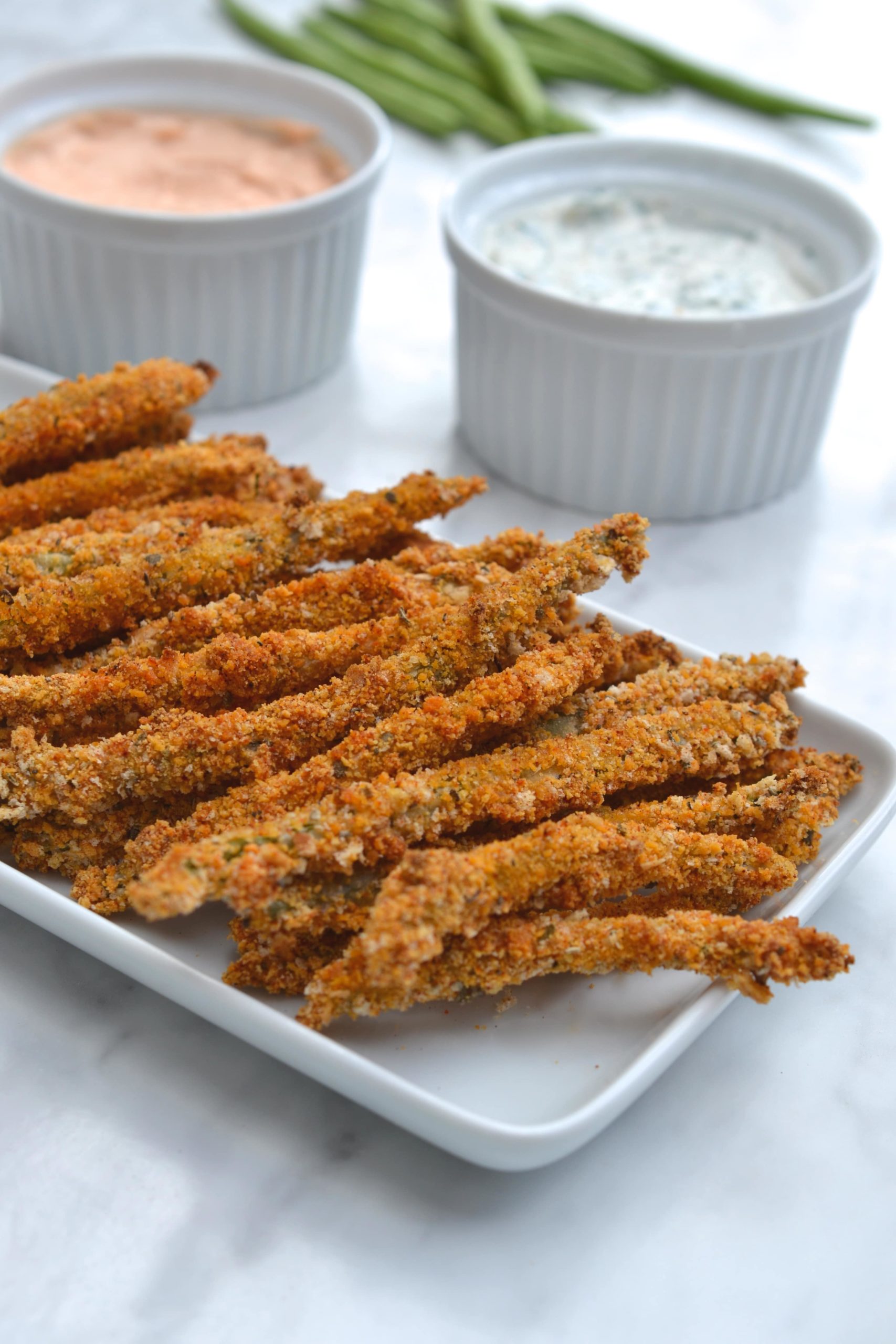 Green Bean Fries With Two Delicious Dips - Women of Today