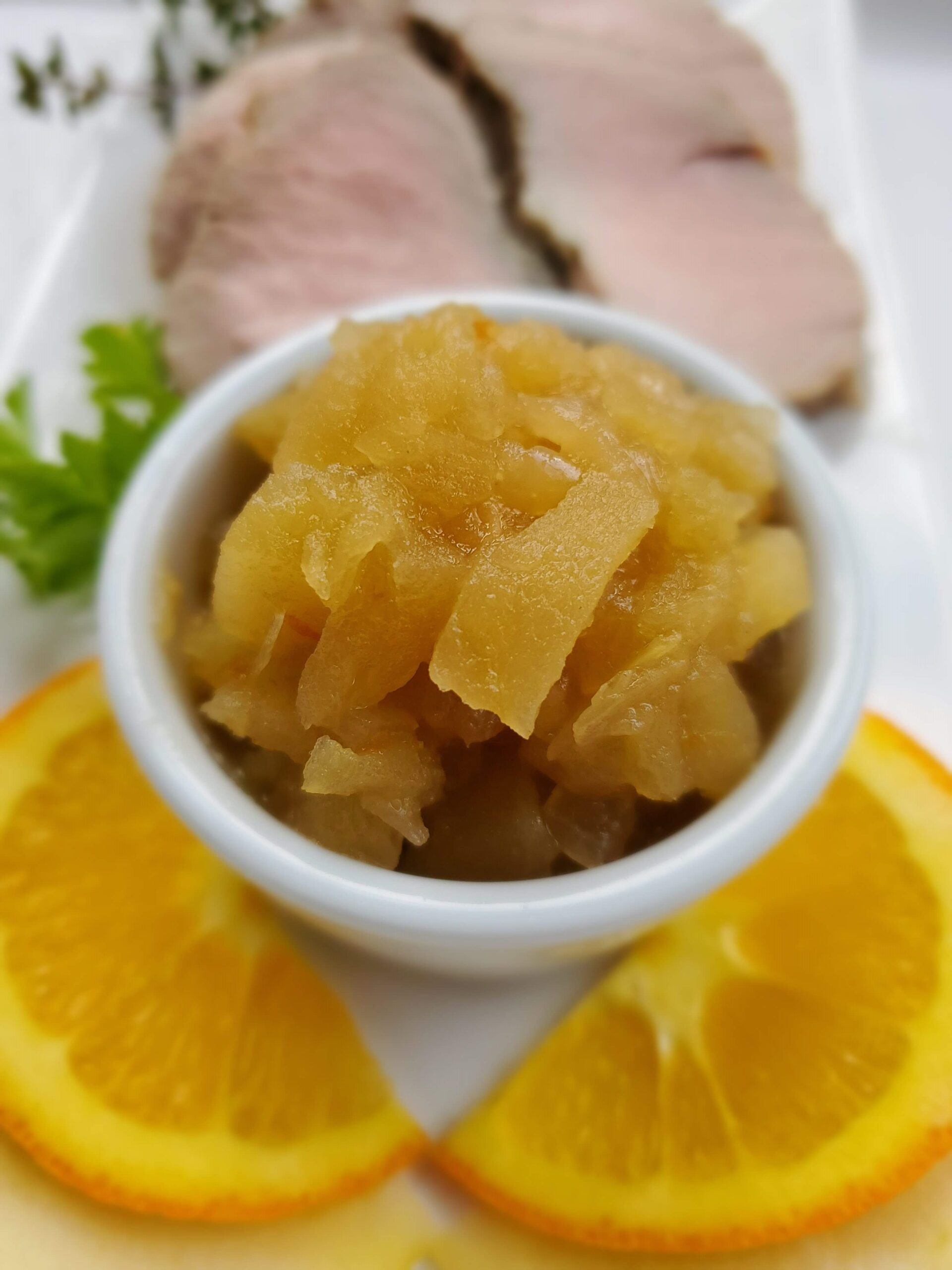 Stuffed Pork Tenderloin Served With Apple Chutney Women of Today