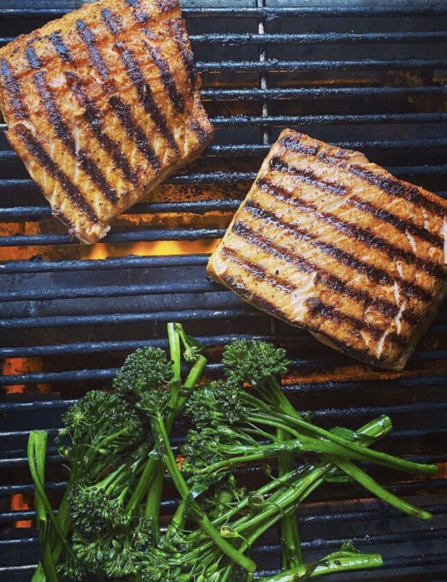 perfectly grilled salmon