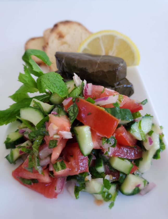 Salada de verão mediterrânea