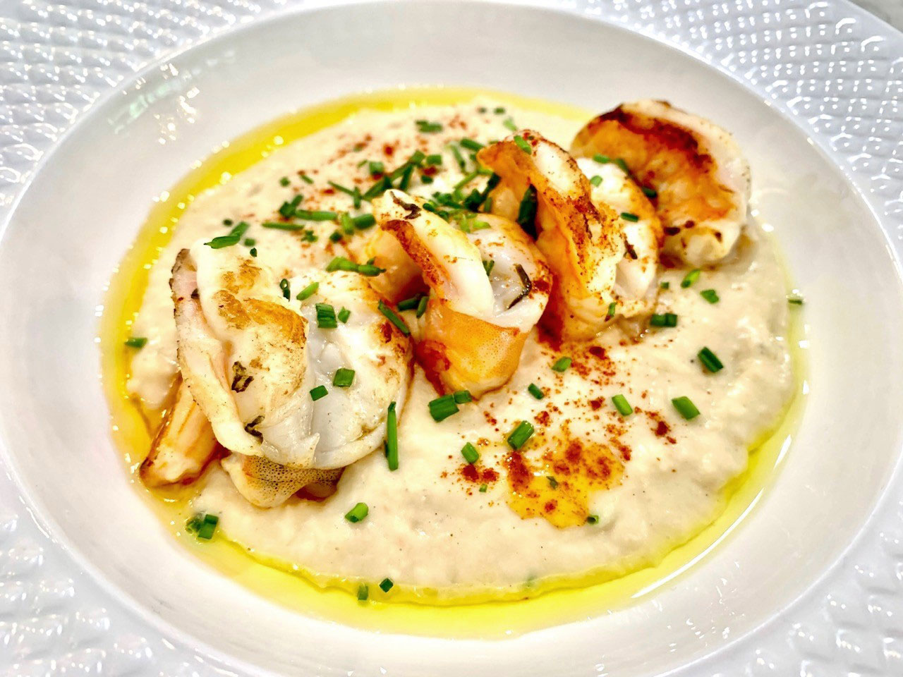 Chef Daniel Green s White Bean Puree With Shrimp Women Of Today Chef Daniel Green s White Bean Puree With Shrimp Women Of Today