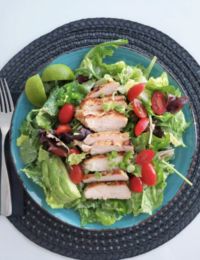 Cilantro Lime Chicken with Mixed Greens