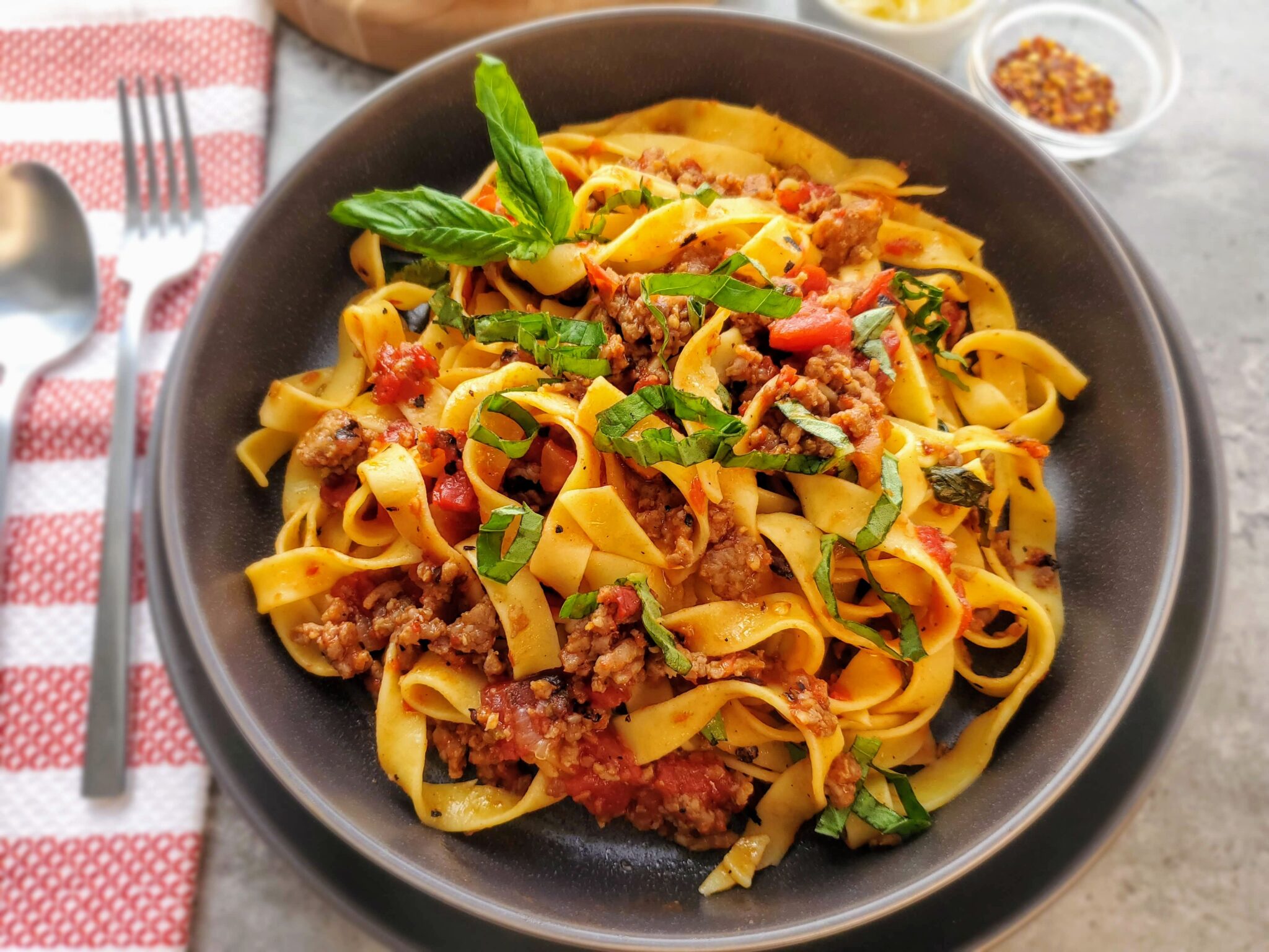 Sausage Tagliatelle Women of Today