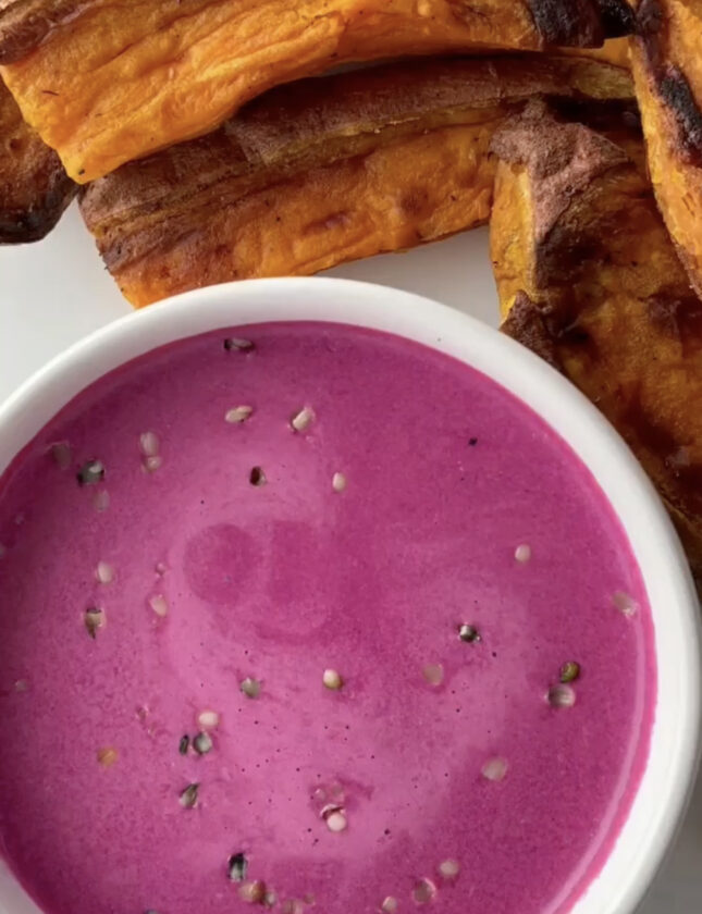 Roasted Sweet Potato and Whipped Beet Ricotta