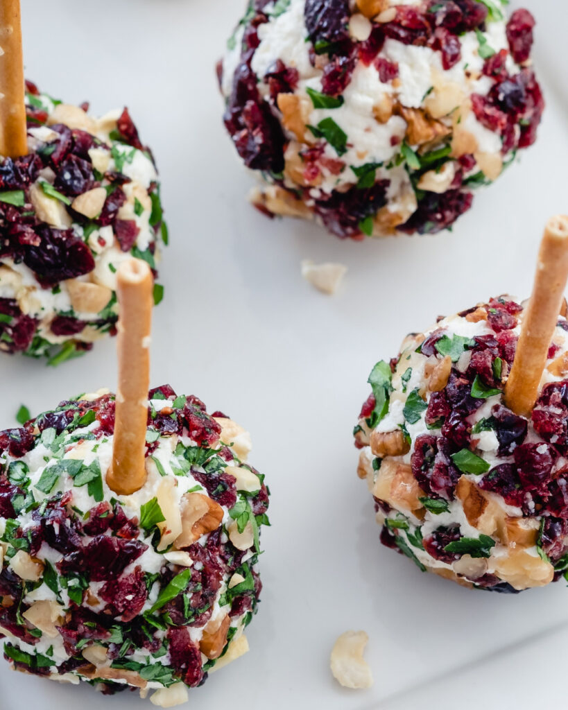 Holiday Goat Cheese Cranberry Pecan Balls - Women of Today