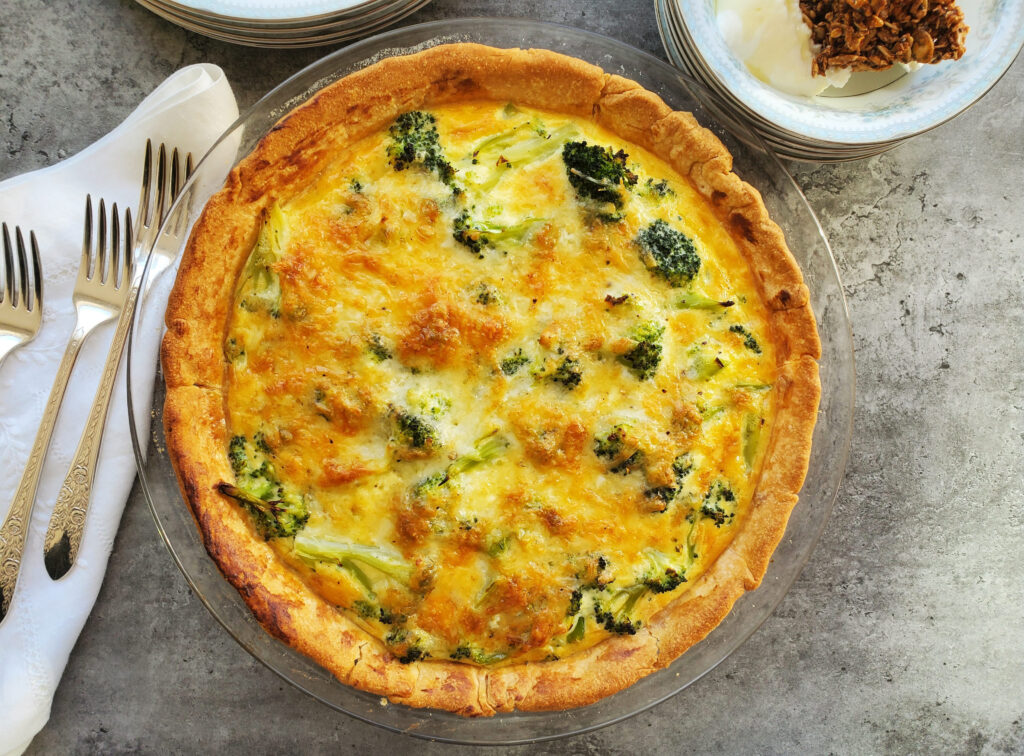 Broccoli and Cheese Quiche - Women of Today