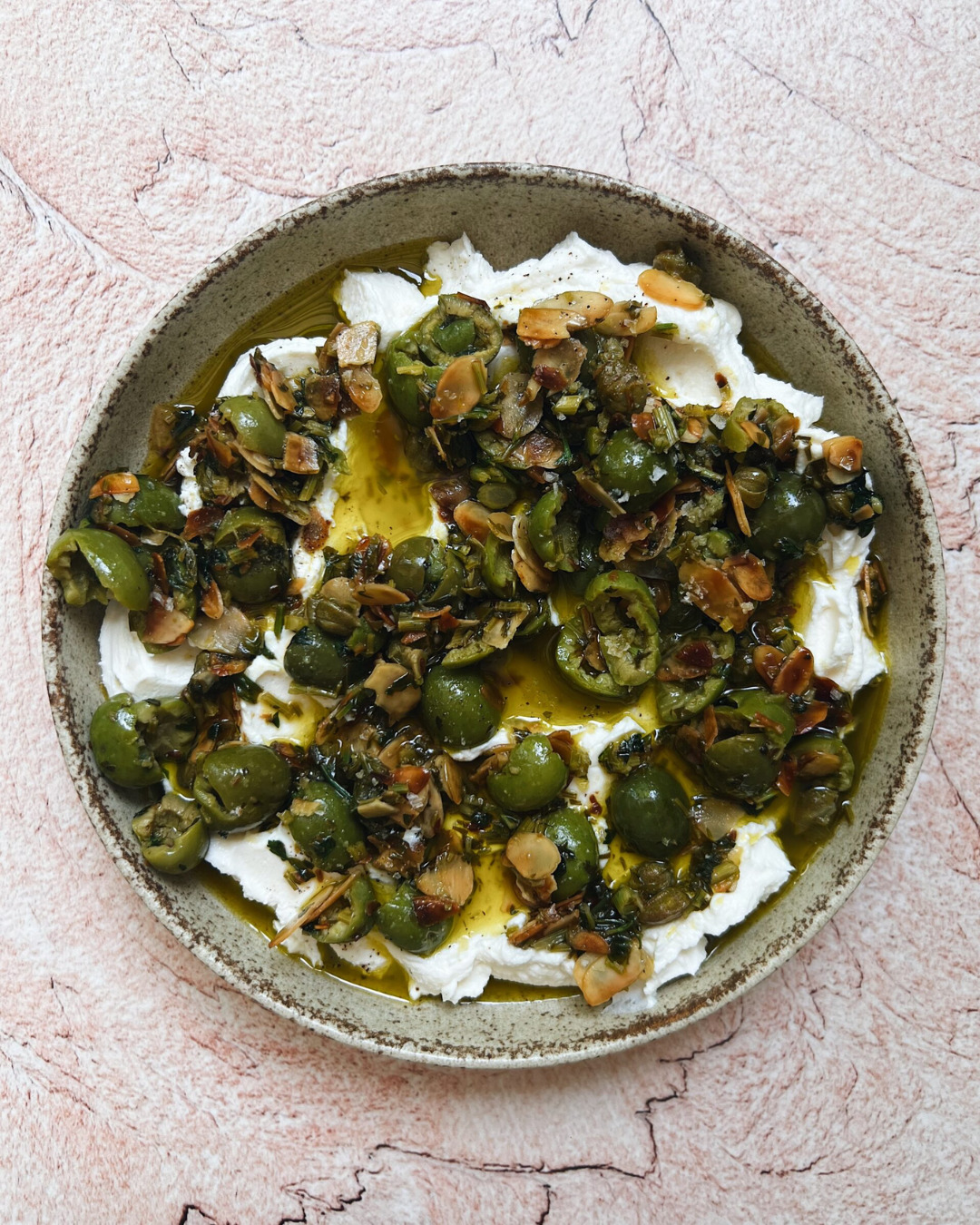 Ricotta With Crushed Olives, Almonds & Lemon - Women of Today