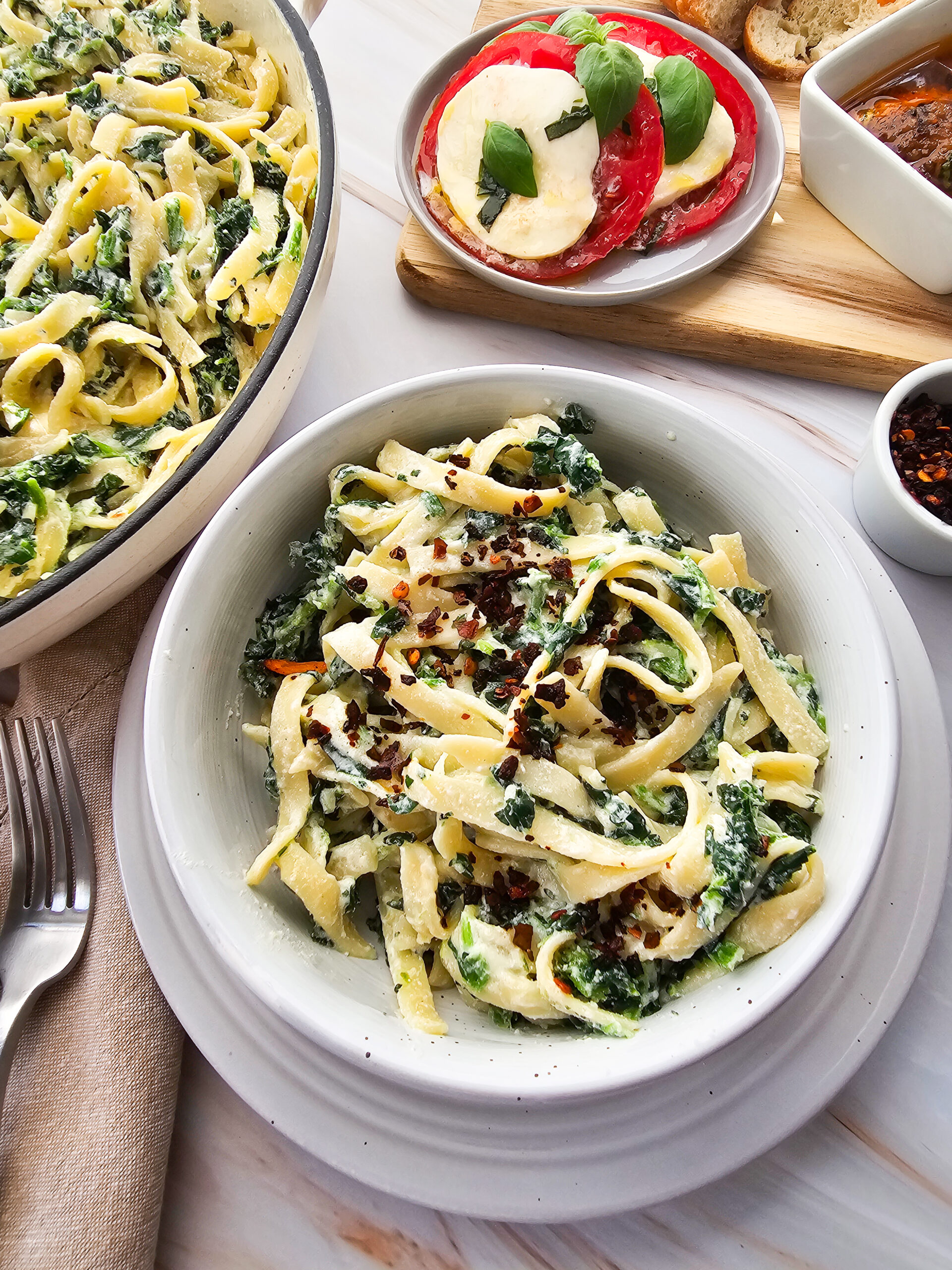 Easy Ricotta and Spinach Fettuccini - Women of Today