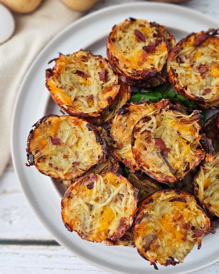 Gluten Free Crispy Hash Brown Ham Bites - Women of Today