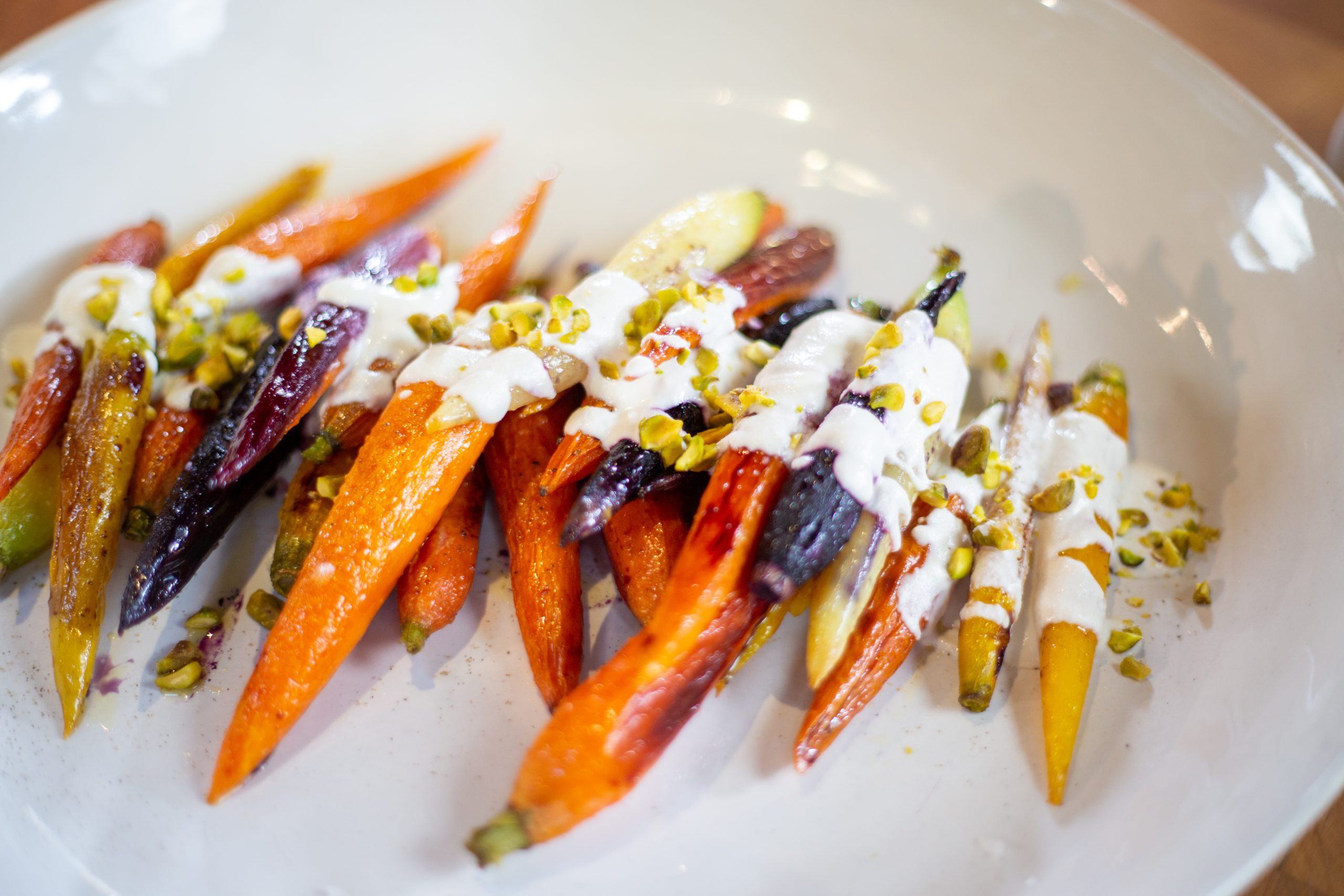 MapleGlazed Heirloom Carrots with Lemon Cashew Cream Women of Today