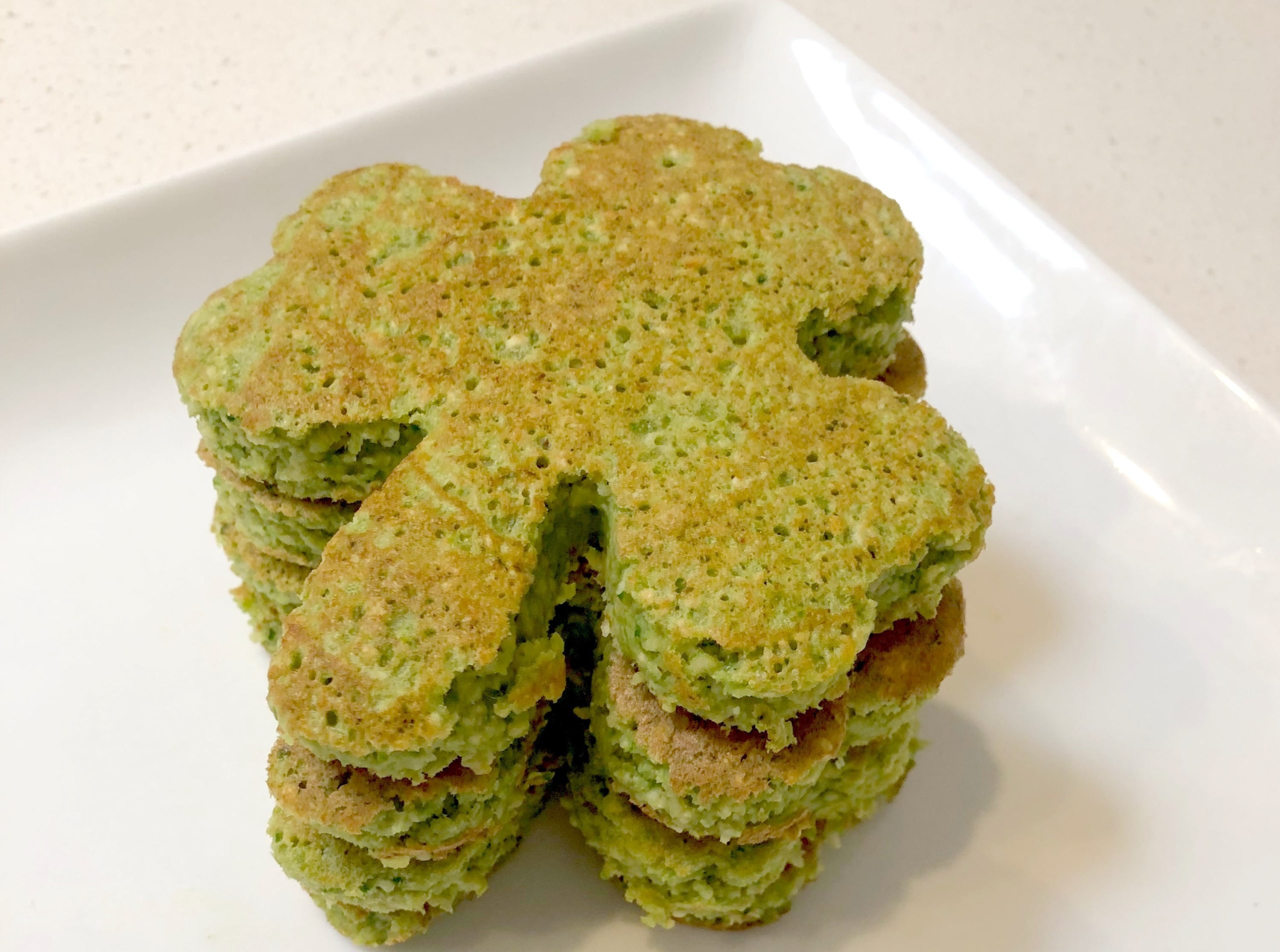 St. Paddy's Spinach Shamrock Pancakes with Oat Flour Women of Today
